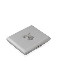 Resim Zekupp Gümüş Gri Harley-Davidson Metal Sigara Tabakası N11.454 