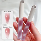 Resim 3 adet Silikon Tırnak Damgası Seti, Şeffaf Fransız Manikür DIY Tasarım Aracı, Düzensiz Desen Damgası Tırnak Sanatı için, Blush ve Gradient Etkiler, Koruyucu Kılıf ile Dayanıklı, Kokusuz 