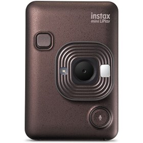 Resim Fujifilm Instax mini LiPlay Deep Bronze Fotoğraf Makinesi 