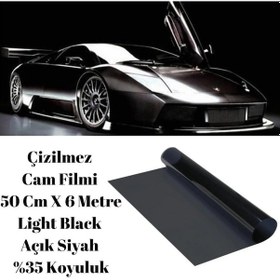 Resim Guard Çizilmez Cam Filmi 50 Cm X 6 Metre Light Black Açık Siyah %35 Koyuluk 