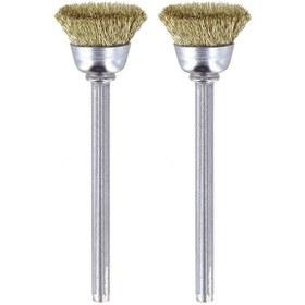 Resim Dremel 536 Dairesel Pirinç Tel Fırça 13 Mm 2'Li Paket 