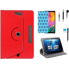 Resim Excon Ptab-10 (3g) - 10.1\ Uyumlu Tablet Kılıfı 4 Lü Set Kılıf+ekran Koruma+kalem+kulaklık 