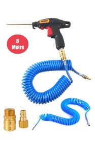 Resim Anadolu Strong Profesyonel Yüksek Kalite Kompresör Spiral Hava Hortumu 8 Mm 8 Mt Hava Tabancalı Kompresör Recor S 