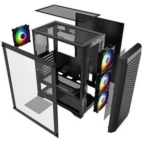 Resim Powerboost PB-PS5847B 600W 80+ Gaming Mid-Tower PC Kasası 
