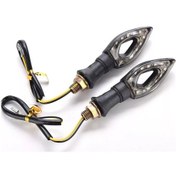 Resim Motosiklet Led Sinyal 4 Adet Sarı Işık 