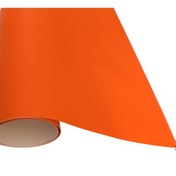 Resim Mat Turuncu Renk Dayanıklı Araç Motor Mobilya Folyosu 126 X 30 Cm 