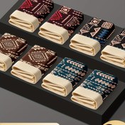 Resim 8 adet Erkek Retro Geometrik Baskılı Boxer Şort - Rahat Nefes Alabilen Polyester, Pürüzsüz Uyum, Çeşitli Desenler (Zigzag, Elmas, Üçgen) Günlük Giyim, Rahat İç Çamaşırı, Şık İç Çamaşırı, Nefes Alabilen Kumaş 