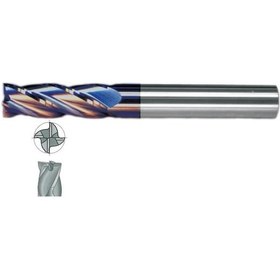 Resim Fett 4x25 Mastercut Uzun Sert Metal 4 Ağızlı Tıaln Karbür Parmak Frezesi 