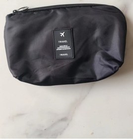 Resim Yuntech01 Siyah Su Geçirmez Seyahat Organizer Çanta - Şarj Cihazı, Kablolar, Kulaklık Ve Dijital Aletler İçin Büyük Kapasiteli 21x14x3cm 