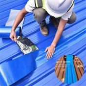 Resim Metal yüzeyler ve çatılar için sızdırmaz ve paslanmaz yapıştırıcı ile kullanılan yalıtım ve sıcaklık kontrolü için 2 rulo bant - Çatı onarımı 