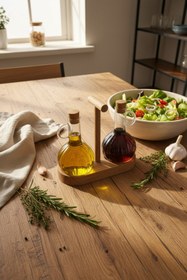 Resim Akayev Akasya Standlı Yağdanlık Seti 