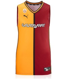 Resim Galatasaray Puma 2024/2025 Parçalı İç Saha Basketbol Forma 68932301 Sarı - Kırmızı 