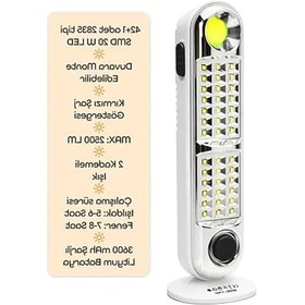 Resim 43 Led Şarjlı Işıldak Ev Kamp Lambası Gece Feneri 2 Kademeli Elektrikli El Feneri 005 A Açık Ahşap 