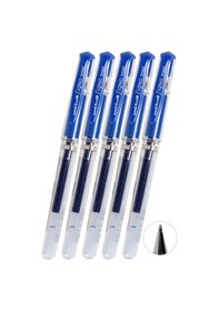 Resim Mavi İmza Kalemi 5 Adet Uniball Signo Broad 1.0 Mm Roller Pilot Kalem Um-153 Roller Uçlu Likit Mürekkepli Pilot Kalem Mavi 