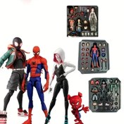 Resim Supers Kahraman Gwen ve Peter Aksiyon Figürü, Anime Serisi, Miles Morales Sentinel Bebek, Mükemmel Oyuncak Hediyesi 