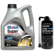Resim Mobil Super 2000 xE C2 5W-30 Motor Yağı 4 L + Lastik Tamir Kiti 