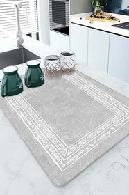 Resim Yıkanabilir Bulasik Kurutma Mati Kurulama Bezi Kurutma Örtüsü Tezgah Üstü Bulaşıklık 40X50 Cm, Gri-5 