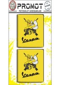 Resim Vespa 3d Damla Logo 2 Li Sticker 8 