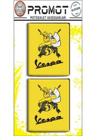Resim Vespa 3d Damla Logo 2 Li Sticker 8 
