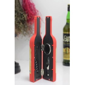 Resim MCM Group Şişe Tirbuşon Seti Küçük Kırmızı ALK2627 ( Lisinya ) 