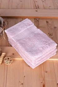 Resim %100 Pamuk 4'Lü 40X60 El Havlusu PEMBE 