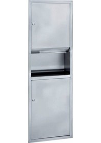 Resim Onno - 304 Kalite Ankastre Kombine Set Kağıtlık+çöp Kovası - Ih-11195 Krom 