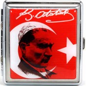 Resim K.Atatürk & Türk Bayrağı Sigara Tabakası 