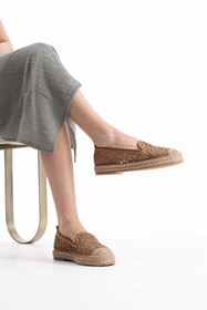 Resim Zerenyus Dune Premium Kadın Taba Espadril Ayakkabı 