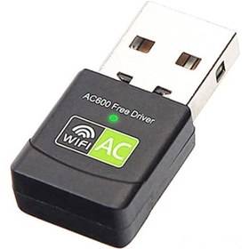Resim Ally Çift Bant 600 Mbps 2.4 Ghz +5 Ghz Usb Kablosuz Wifi Adaptör- 5775 