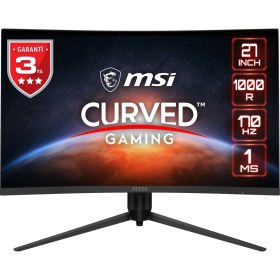 Resim MSI 27" G271CQP E2 2560x1440 (WQHD) 16:9 CURVE 1000R VA 170HZ 1MS ADAPTIVE-SYNC GAMING MONITOR 