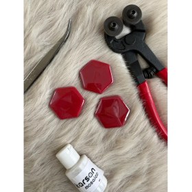 Resim Karsan Mozaik Parlak Kırmızı Altıgen Sanatsal Mozaik (100GR) 