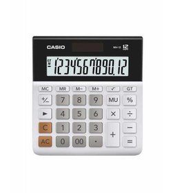 Resim Casio MH-12-WE 12 Hane Masa Üstü Hesap Makinesi 
