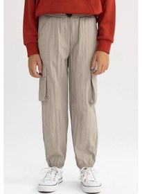 Resim Defacto Erkek Çocuk Kargo Jogger Paça Paraşüt Pantolon B2589a823aubg403 Bej 