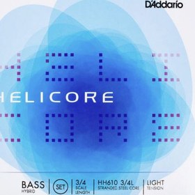 Resim D'Addario HH610 3/4M Helicore Hybrid 3/4 Kontrbas Teli 
