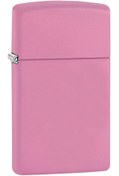 Resim Zippo Pembe Mat Slim Çakmak 