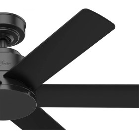 Resim Kennicott Mat Siyah - 112 Cm. Uzaktan Kumandalı Nemli Dış Mekan Tavan Vantilatörü 