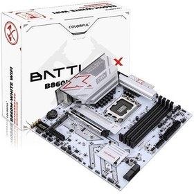 Resim Colorful Battle-ax B860m-whıte Wıfı V20 Ddr5 7600mhz Matx Gaming Aaaa18clf0007 
