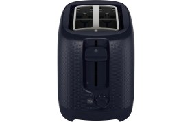 Resim Iki Dilim Kapasiteli 1650W Ekmek Kızartma Makinesi, Şık Siyah Tasarım 