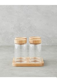 Resim English Home Monetta Cam 5 Parça Baharatlık 400 Ml Natural Natural 