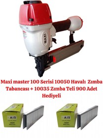 Resim maxi master 100 Serisi 10050 Havalı Zımba Tabancası + 10035 Zımba Teli 900 Adet Hediyeli 