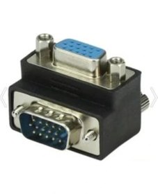 Resim Elektromer Powermaster Vga Dişi Erkek Çevirici 90° Derece L Tip 