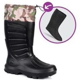 Resim Sonimix Eva Termal Çizme Haki -30 Derece Soğuğa Dayanıklı 