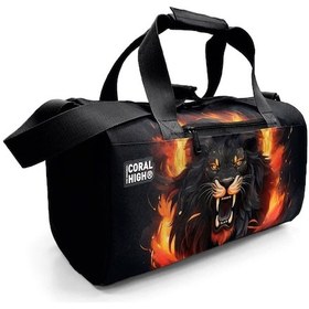 Resim Coral High Erkek Çocuk Spor Ve Seyahat Çantası - Siyah Kükreyen Aslan Desenli - 27540 Çok Renkli 