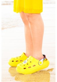 Resim Kiko Kids Twg 755-1 Plaj Havuz Eva Kız Çocuk Terlik Sarı 