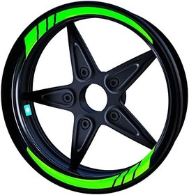 Resim Floresan Yeşil Moto GP İç Jant Şeridi Sticker 