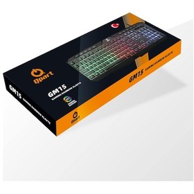 Resim Qpart GM15 USB Multimedya Kablolu Işıklı Oyuncu Klavye 