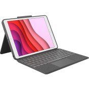 Resim Logitech Combo Touch 10.2" iPad 7. 8. ve 9. Nesil ile Uyumlu Çok Yönlü Türkçe Klavyeli Kılıf - Gri 
