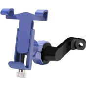 Resim ZHKJ Shop Elektrikli Otomobil / Motosiklet Için 360 Derece Dönebilen Alüminyum Alaşım Telefon Braketi, 50-100MM Cihaz Için Uygun (Mavi)(Yurt Dışından) 