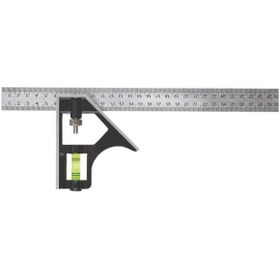 Resim Magnotto Ayarlanabilir Açı Ölçer Su Terazili Gönye 45°-90° (30CM) 