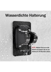 Resim Elde Taşınabilir Duş Başlığı, Yüksek Basınçlı 6 Püskürtme Modu Duş Başlığı, Açma/kapama Duraklatma Anahtarlı, Çıkarılabilir Duş Başlıkları Hortumlu Ve Ayarlanabilir Braketli Siyah 